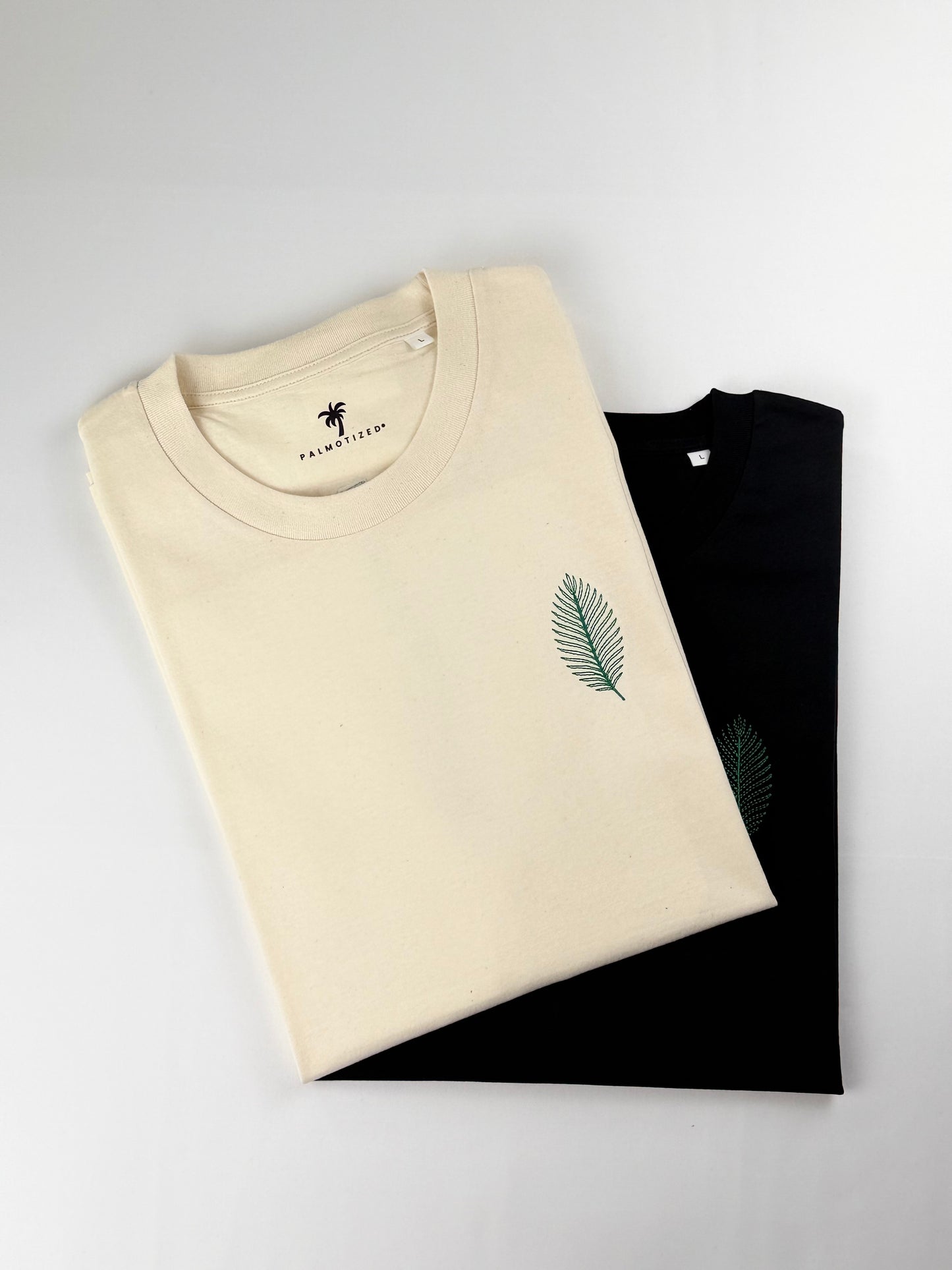 PALMOTIZED® Feather Palm Tee – Natural Raw