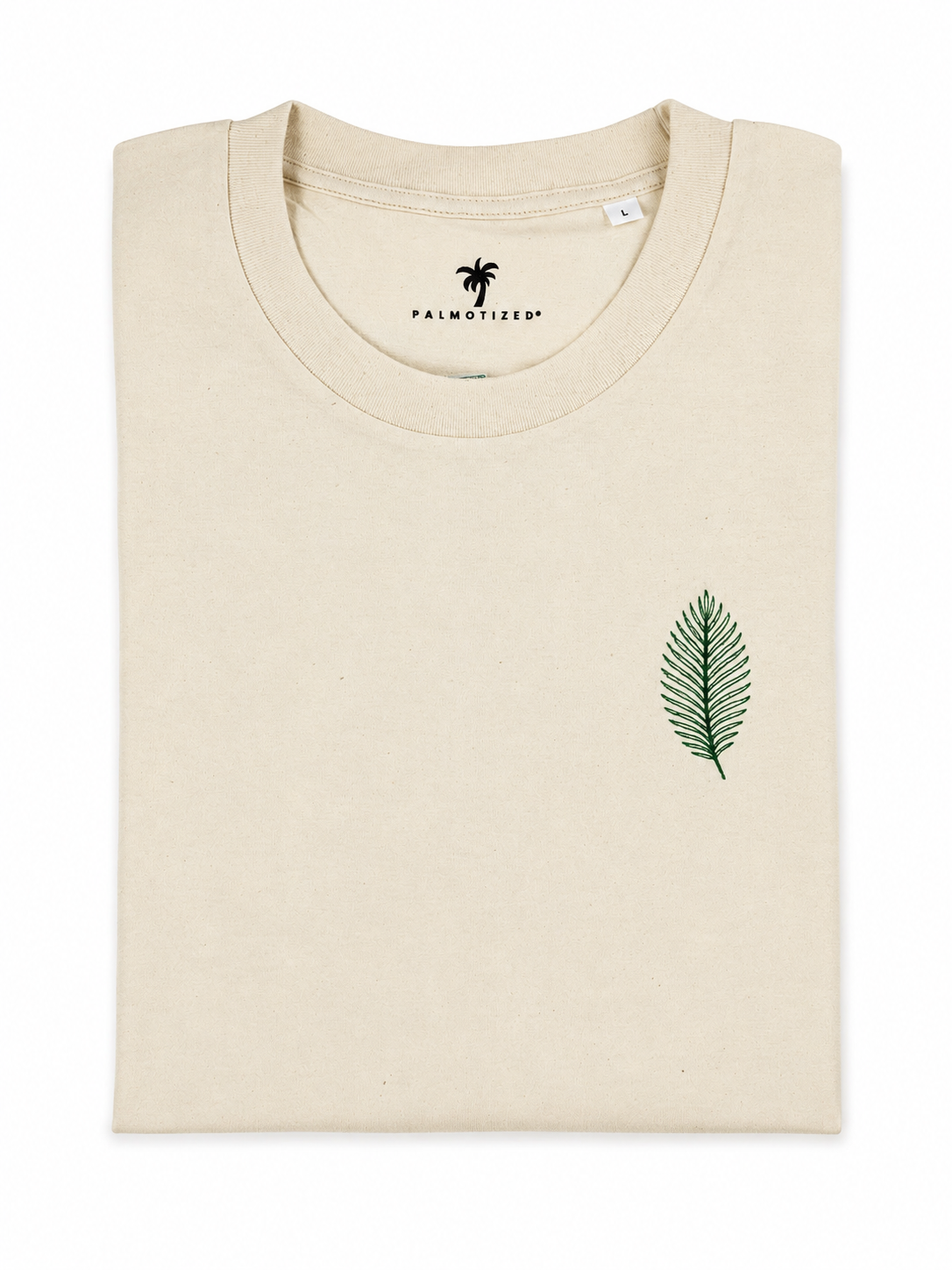 PALMOTIZED® Feather Palm Tee – Natural Raw