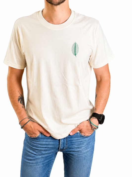 PALMOTIZED® Feather Palm Tee – Natural Raw